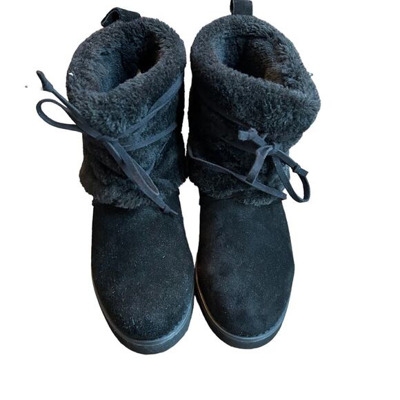 Style & Co Zijune Cold Weather Winter Ankle Boot Faux Fur Trim NEW Size 5 Black - Picture 2 of 10